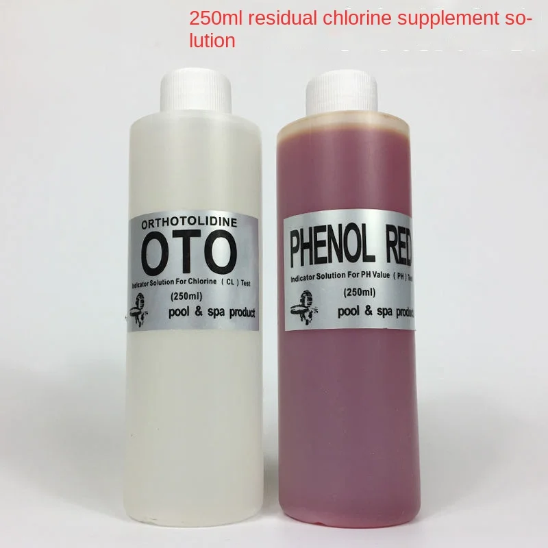 Swimming pool water quality testing reagent OTO residual chlorine testing agent pH box pH value water box