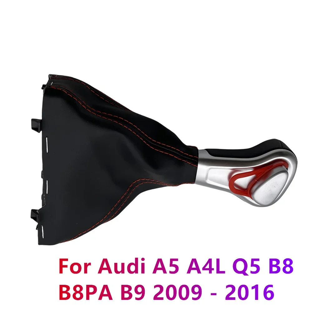 

Gear Shift Knob With leather cover Lever Stick Gaiter Boot Cover Leather for Audi A5 A4L Q5 B8 B8PA B9 2009-2016 High Quality
