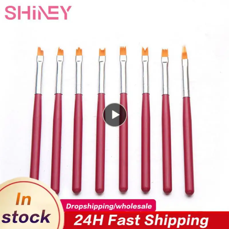 

color Nail Art Brushes Professional Flower Painted Pen UV Gel French Phototherapy Acrylic Drawing Brushes Nail Tool