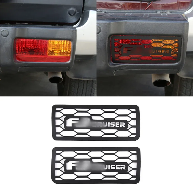 

For Toyora FJ Cruiser 2007-2021 Aluminum Alloy Modification Rear Fog Light Maker Lampshade Cover Net Decorative Car Accessories