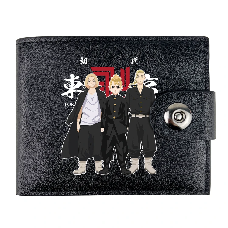 

Anime Tokyo Revengers Wallets Cartoon Leather PU Short Coin Purse With Card Holder Gift