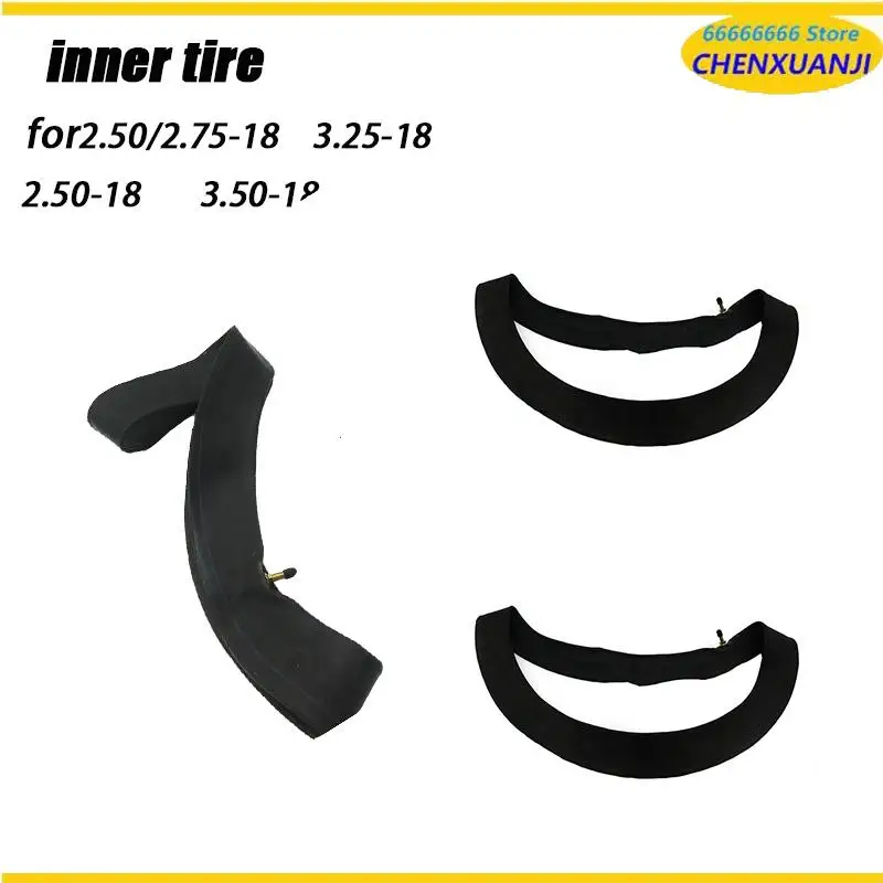 Enhanced Heavy-Duty 18-Inch Motorcycle Inner Tube - Widened & Thickened Design