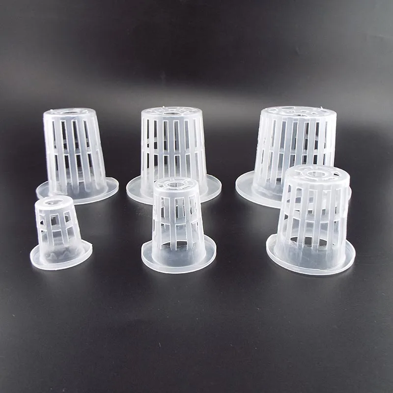 Nursery Pots 50Pcs Plant Grow Pots Net Hydroponic Colonization Mesh Plastic Basket Holder Aeroponic Vegetable Planting Soilless