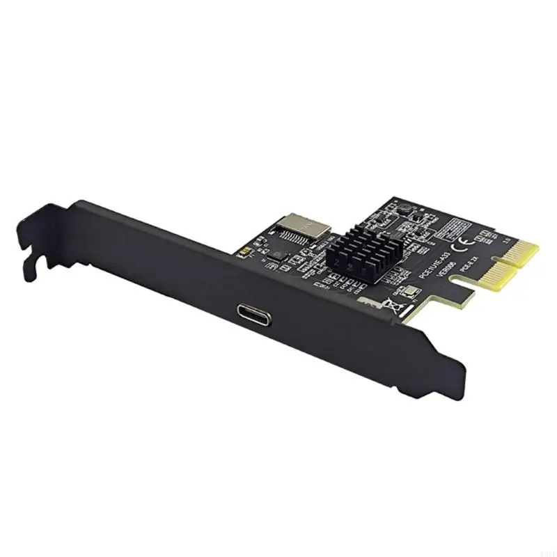 T3EE PCIe to USB 3.2 Gen2 Cards 10Gbps PCIE Expansion Cards with Type C Type USB C PCIE for Desktop Computer