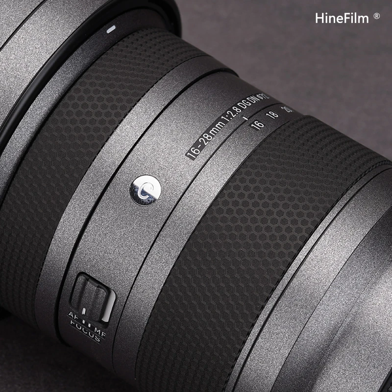 시그마 16-28 F2.8 E / L 마운트 렌즈 데칼 스킨 프로텍터 시그마 16-28mm F2.8 DG DN 현대 렌즈 커버 스티커 용 Hinefilm