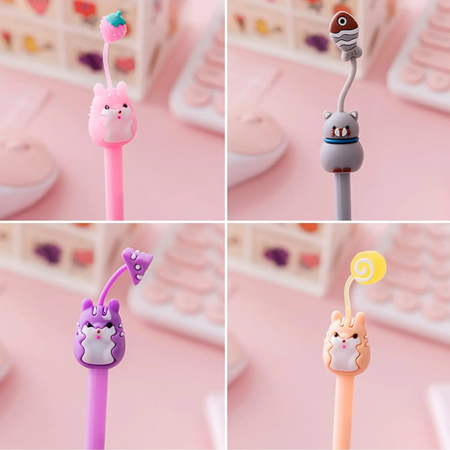Cute Cartoon Animal Gel Ink Pens - 36-Pack, 0.5mm Point, Kawaii School Supplies