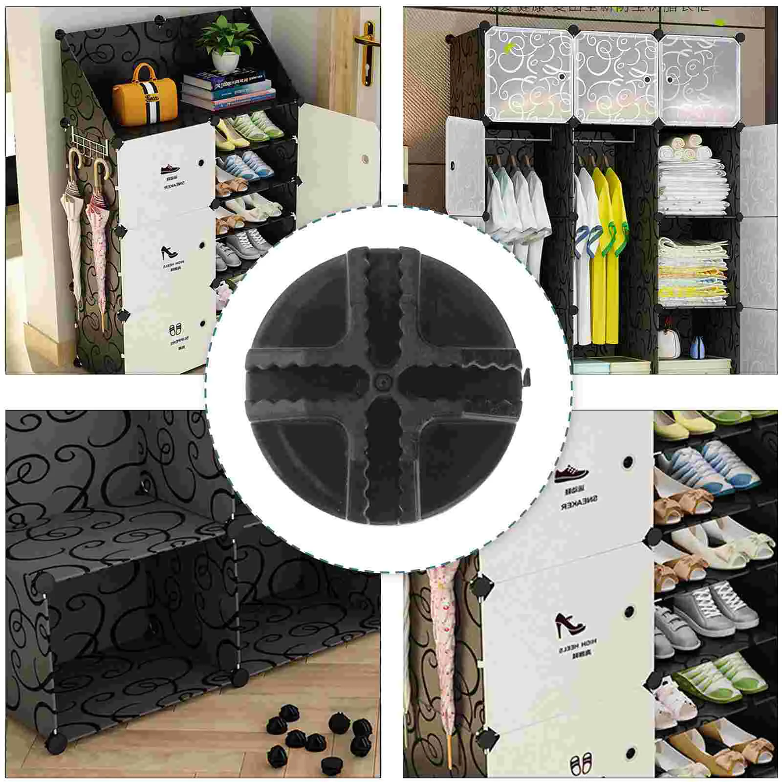 20 Pcs Storage Shelves Plastic Wire Connectors For Interlocking Wire Cubes Connector Modular Organizer Closet Child storage connectors