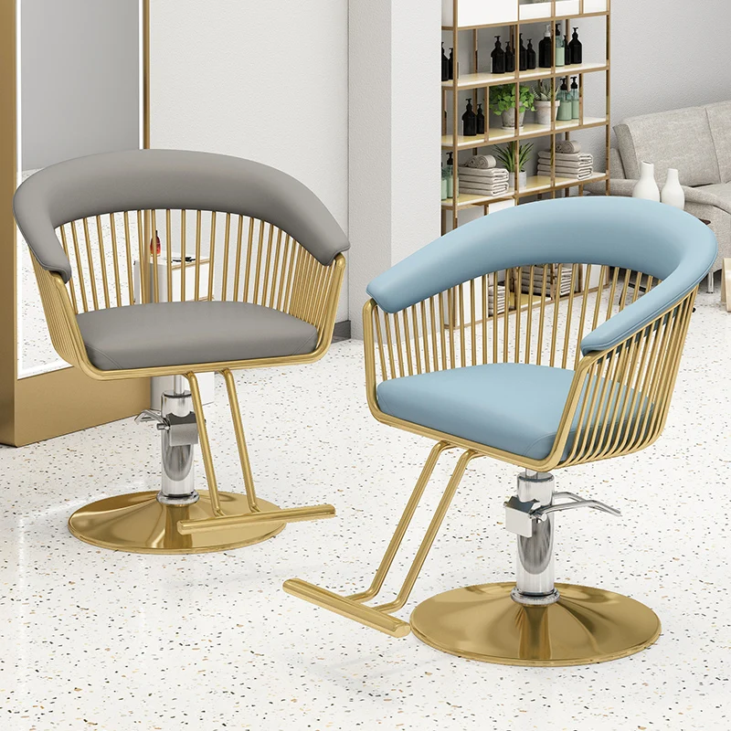 

Internet celebrity trend shop, barber shop, chair and hair salon dedicated to lifting and rotating high-end hair styling