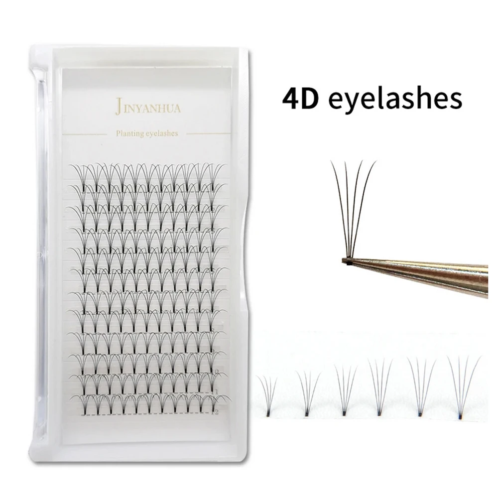 2D 프리메이드 볼륨 팬 자연 속눈썹, J, B, C, D 짧은 스템, 3D, 4D, 5D 러시안 볼륨, 전문 속눈썹 연장 용품