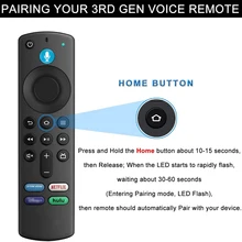  Replacement Bluetooth Voice Remote Control for Fire TV Stick 4K Max 3rd Gen Stick Lite Cube Smart TV Controller Works with Alexa 