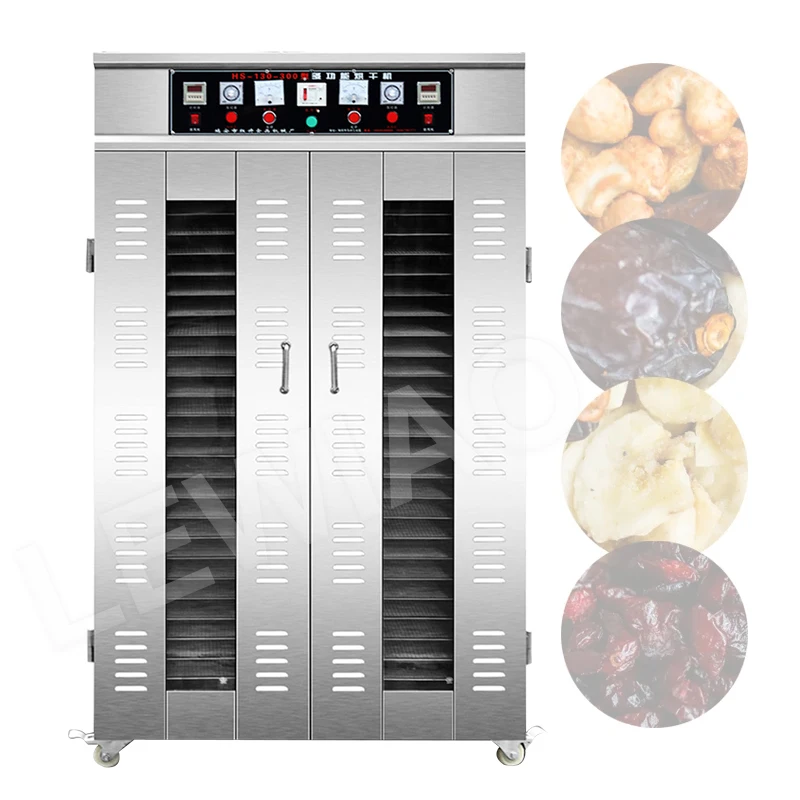 

Huge Capacity Fruit c 50 Trays Commercial Sausage Seafood Meat Dehydrator