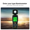 AS803 Handheld Digital Lux Meter Luminance Tester Light Meter 1-200000 Lux UV Radiometer Photometer Spectrometer Actinometer 3