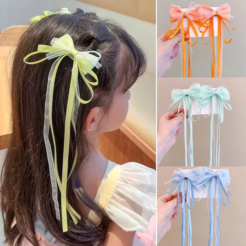 

Multi-color Hairpins Casual Long Ribbon Headdress Hair Accessories Hair Ornament Hair Clip Girl
