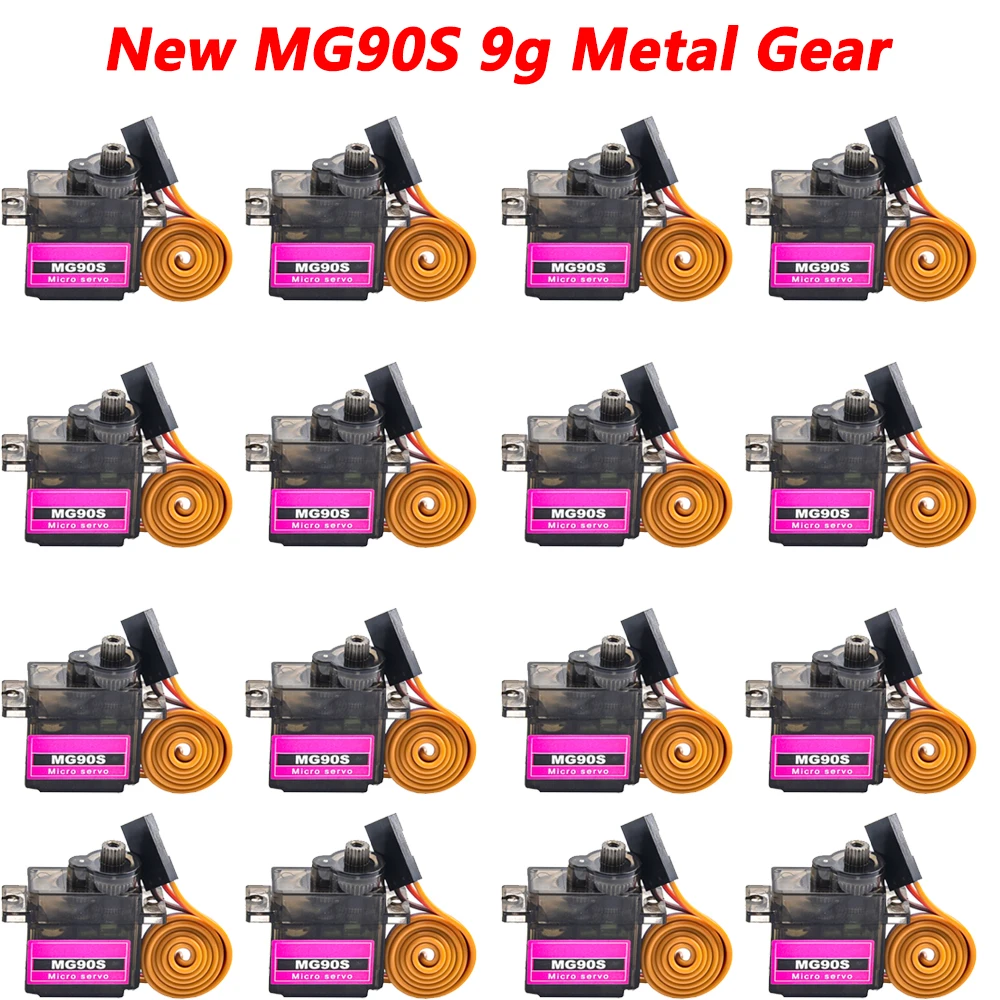 

MG90S All metal gear 9g Servo SG90 Upgraded version For Rc Helicopter Plane Boat Car MG90 9G Trex 450 RC Robot
