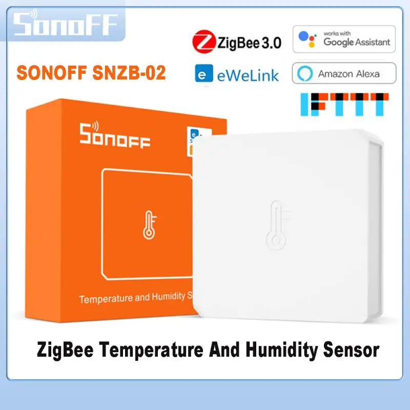 

SONOFF SNZB-02 ZigBee Temperature Humidity Sensor Smart Home Real-time Monitor Work with EWeLink ZB Bridge-P Alexa Google Home