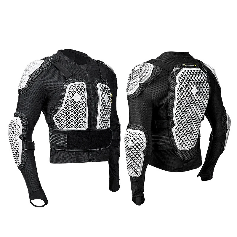 SULAITE Motorcycle Jacket Honeycomb Full Body Armor Protection Jackets Motocross Racing Clothing Breathable Protectors A1