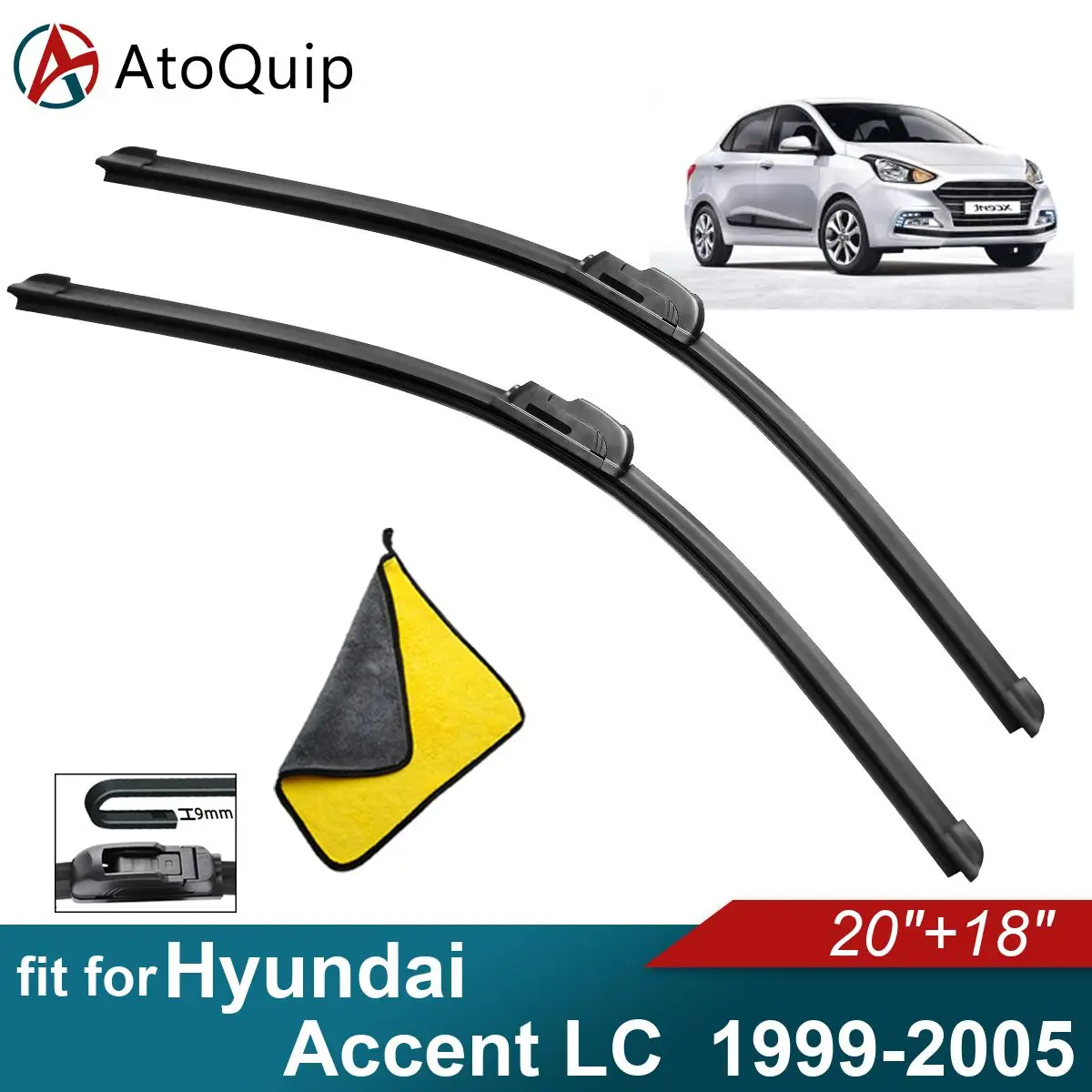 

Аксессуары для Hyundai Accent LC, щетки стеклоочистителя из мягкой резины, переднее лобовое стекло автомобиля
