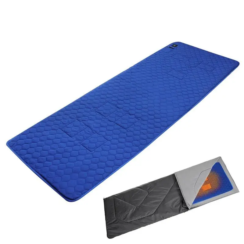 

USB Heating Blanket Winter Warm Electric Heated Camping Mat With 3 Heating Levels USB Heating Floor Blanket For Home Car Camping