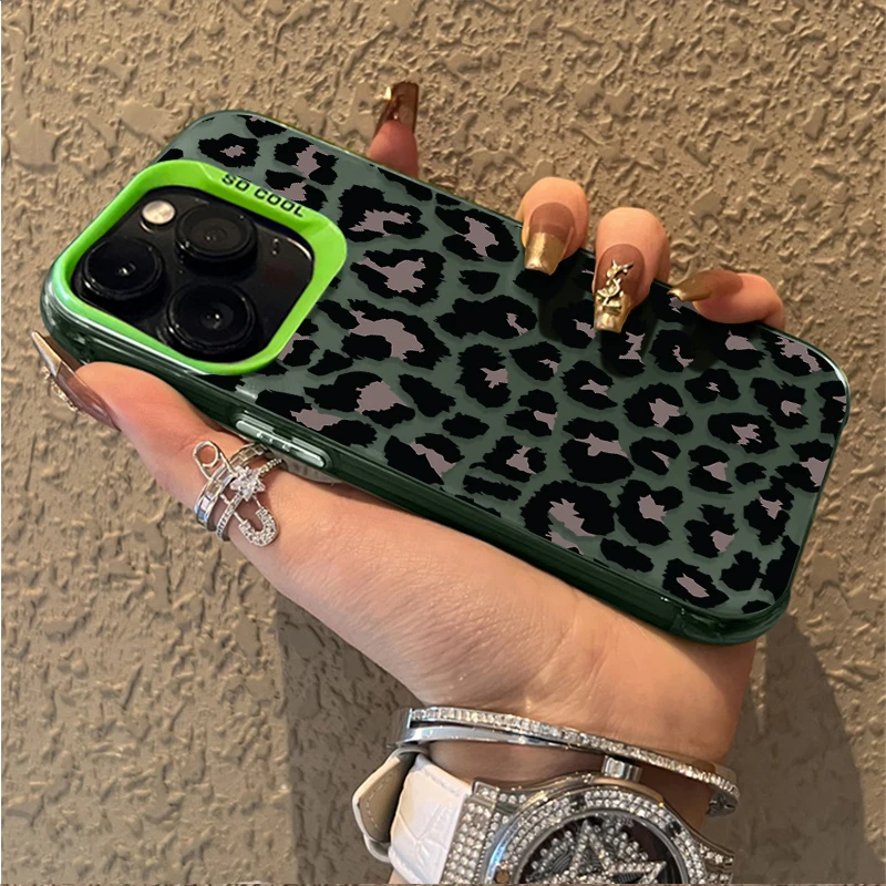 Stylish Aesthetic Leopard Print Phone Case