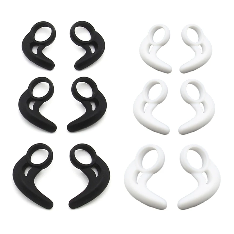 

R91A 6Pcs Silicone Ear Tip Ear Hook for W280BT Sports Earphone Eartips Replacement Earbud Tip Earplugs