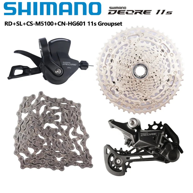 Groupe De Commutation Shimano Deore M5100 - Levier + Dérailleur 11 Vitesses - Pour VTT - Neuf