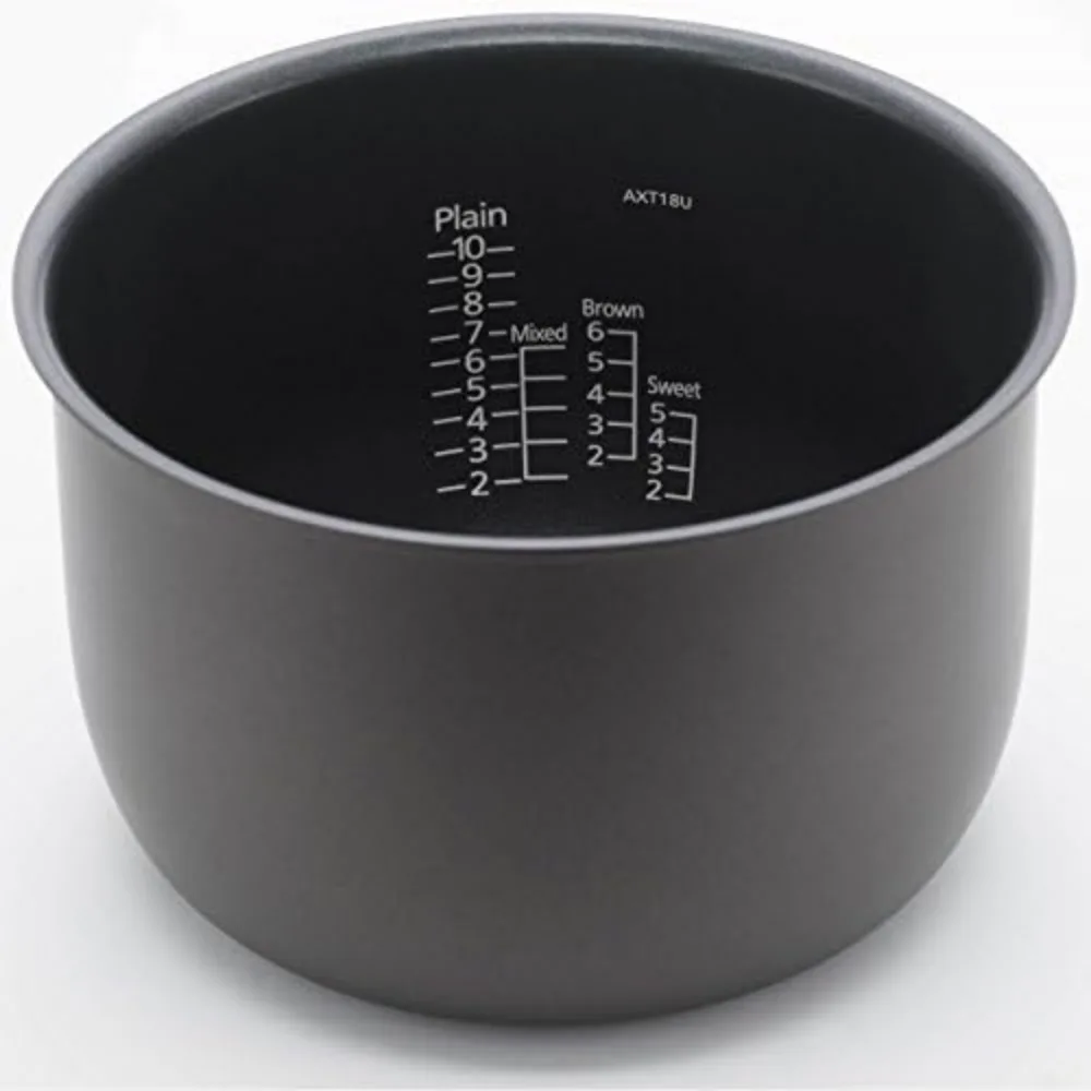 10-Cup (Uncooked) Micom Rice Cooker with Food Steamer & Slow Cooker, Stainless Steel Black