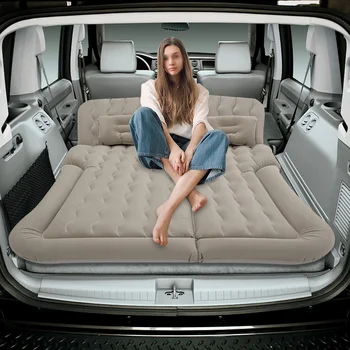 SUV Air Mattress With Pillows, Thickened Inflatable Car Bed Set, For Comfortable Camping & Travel Sleep For Road Trip & Outdoor