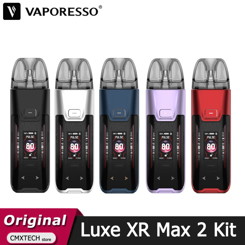 Original Vaporesso Luxe XR Max 2 Kit 80W Vape with 3200mAh Battery 5ML Pod Cartridge MTL DTL GTX Coil Electronic Cigarette Vaper