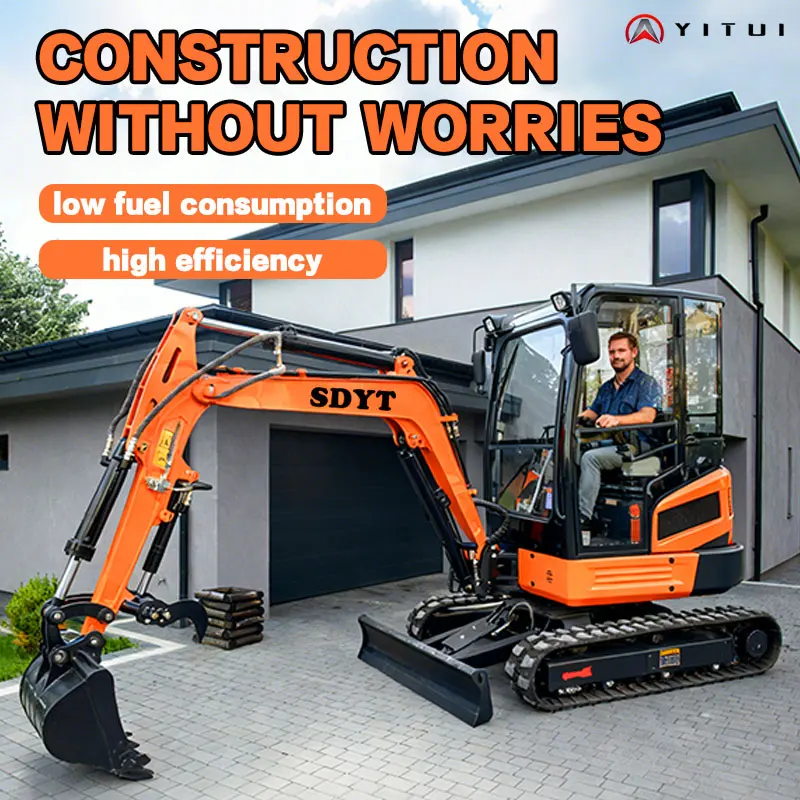 YITUI 3 Ton Hydraulic Mini Excavator, Best Selling Model, Equipped with Accessories, Customizable Euro 5, Suitable for Home Use - Image 6