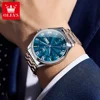 OLEVS 3663 Men Watch Fashion Business Roman Scale Luminous Waterproof Double Calendar Men Quartz Watch Top Luxury Brand Watch 2