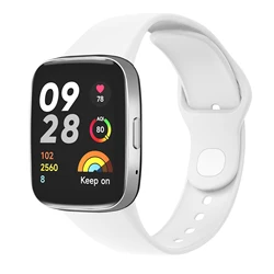 Silicone Sport Strap Replacement Wristband (White)