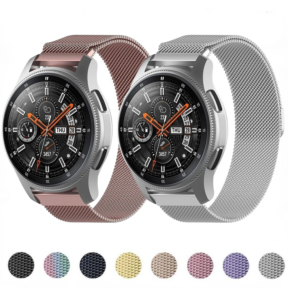 Cinturino In Metallo Milanese Per Samsung Galaxy Watch 5 4 3 Gear S3 Amazfit Fashion Cinturino Traspirante Per Huawei Watch Gt/2/3 Pro