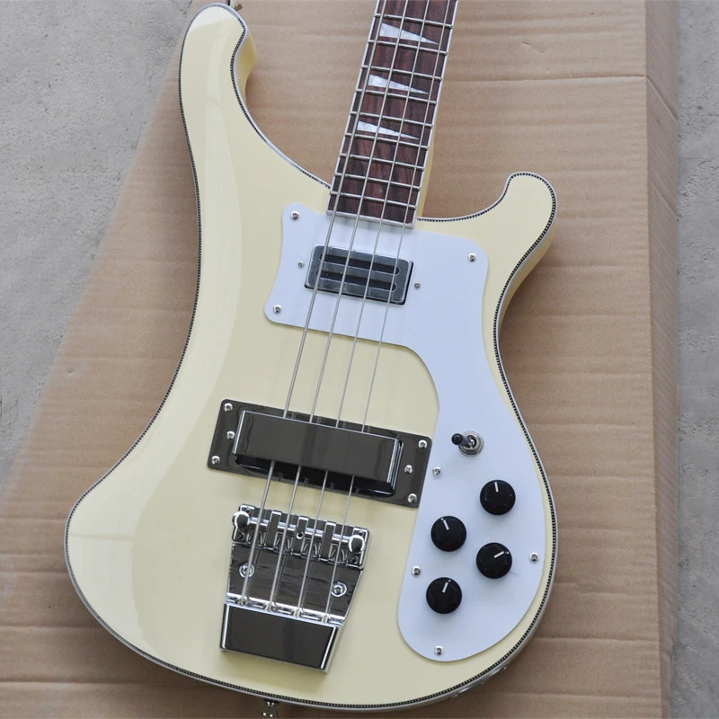 Factory Shipped High Quality Four-string Electric Bass Light Yellow OTGT-2049