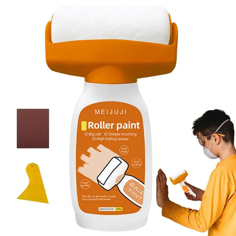 

Small Roller Wall Patching Brush 2 In 1 Paint Roller Brush Wall Repair Tool Kit Multifunctional Paint Roller Brush Tools Set For