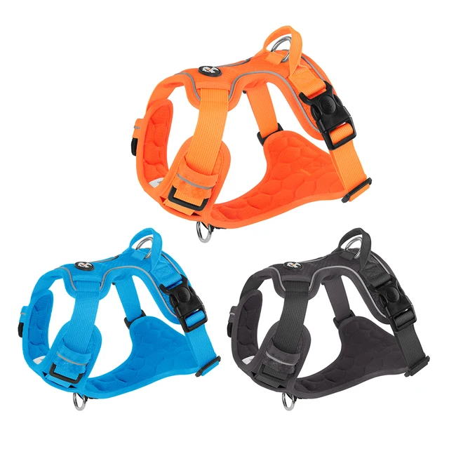 Sd88c1e7a984a455db1027daf2cc83d32F.jpg No Pull Dog Harness Pet Reflective Nylon Adjustable Medium Large Naughty Dog Vest Safety Vehicular Lead Walking Running