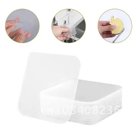 

100/5Pcs Sticker Non-Mark Powerful Wall Photo Auxiliary Double-Sided Tape Fixed Two-Sided Bathroom Waterproof Viscose Pendating