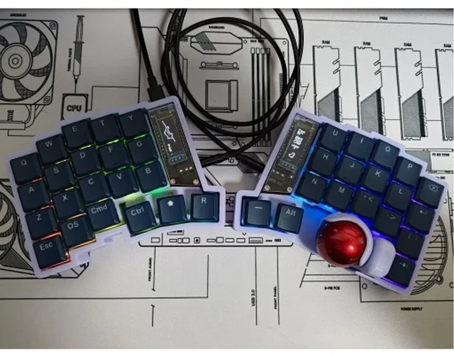 keyball39 すべて半田済(LED無)基板と読取基板センサー 【公式通販】