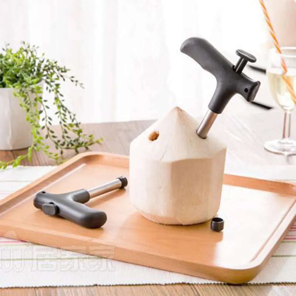 

Coconut Opener Tool Coconuts Water Punch Tap Practical Drill Straw Open Hole Cut Gift Fruit Openers Tools