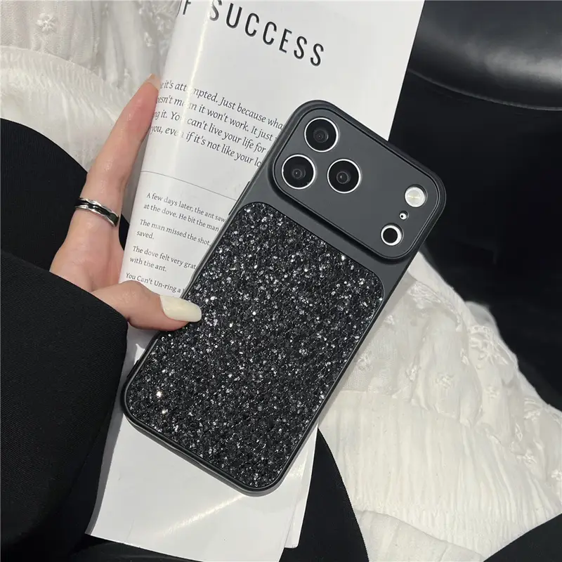 Luxury High quality Bling Glitter Diamond shell Cases For iPhone 17 16e 15 14 13 Pro Max Plus Lens Camera Protector Bumper Cover - Image 4