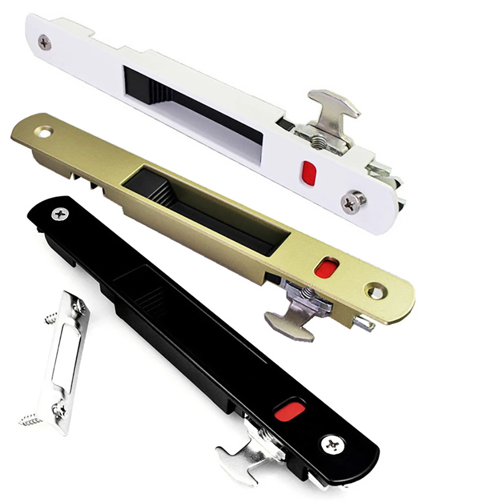 Sliding door lock hook lock sliding door single-sided aluminum alloy glass strip window buckle 90 hook