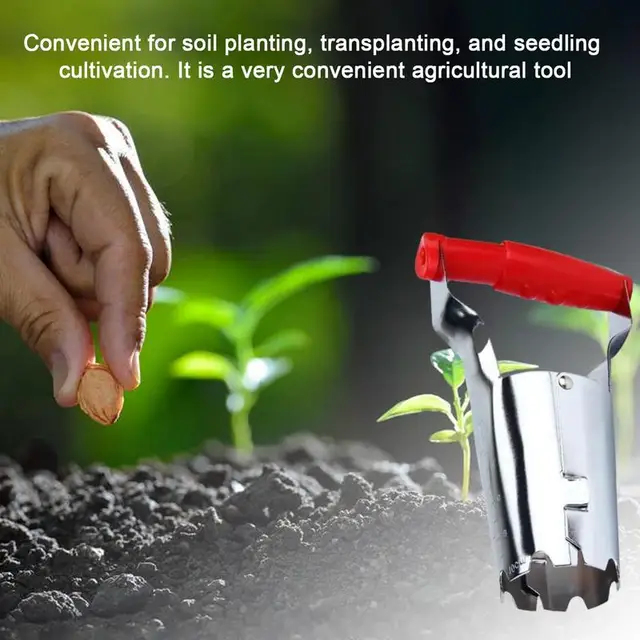 Palánta Transzplanter Vas Mezőgazdasági Transzplantáló Szerszám Fogantyú Tulipán Izzó A Kerti Tavaszi Kertészeti Eszközhöz - Image 3