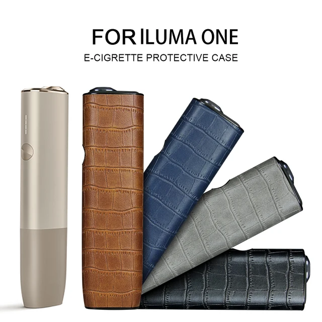  E-Cigarette Case for IQOS ILUMA ONE for IQOS Multi, Leather  Cigarette Case, Scratch Resistant Shockproof Protective Cover (Black) :  Health & Household