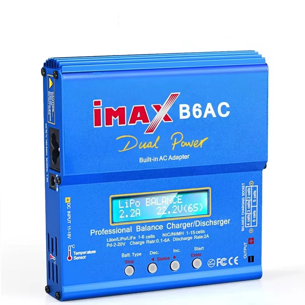 Chargeur RC Intelligent B6 AC 80W pour Batteries LiPo NiMH