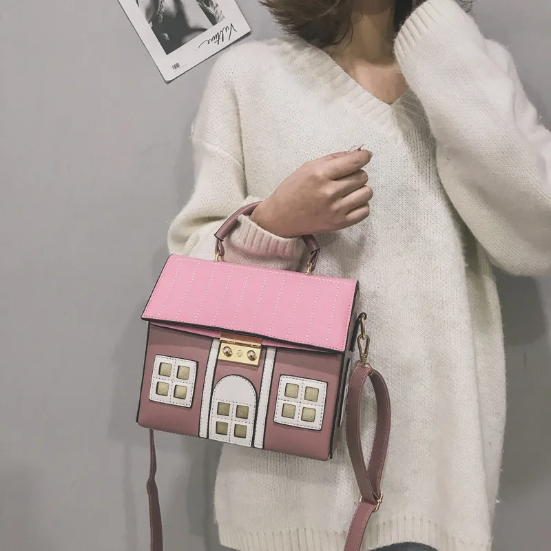 Villa Shaped Female Shoulder Bag Trendy Funny Crossbody Handbags For Women Casual Messenger High-Quality Versatile Luxury Y2k