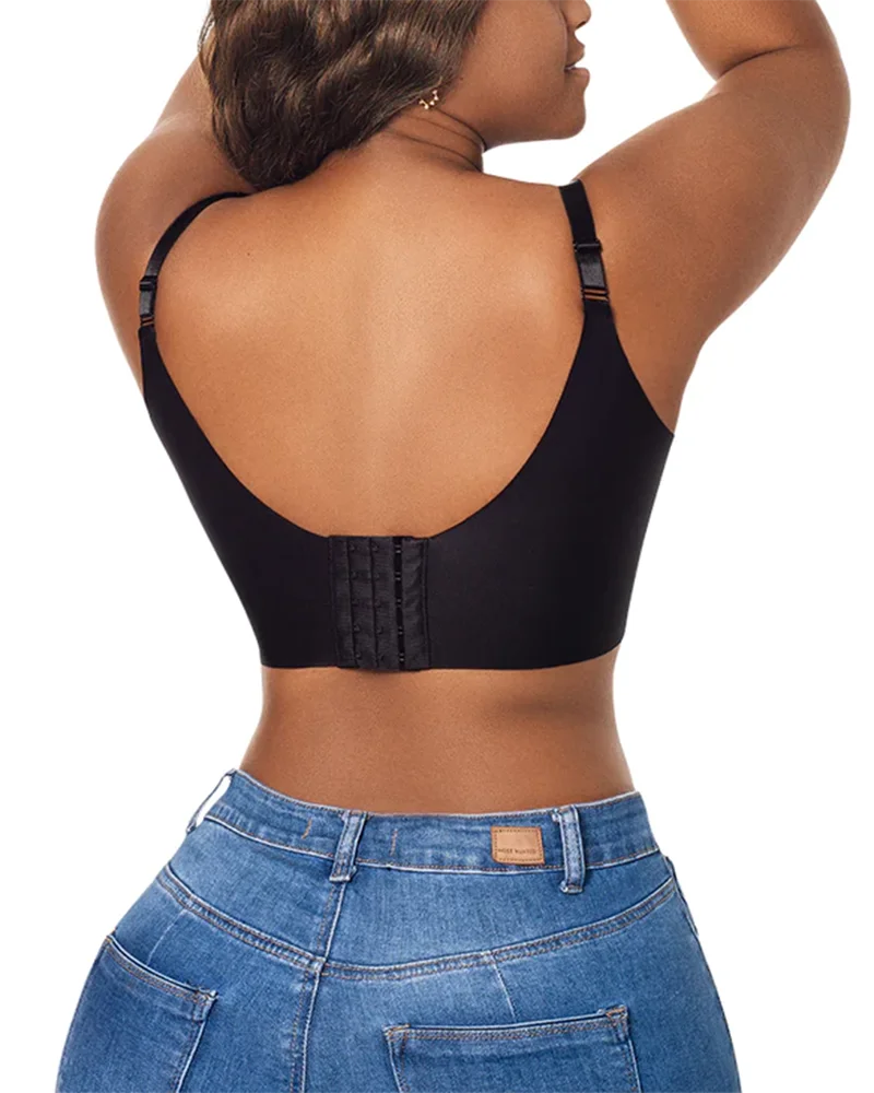 Push Up Bra for Women Corset Top Shapewear Brassiere Wide Back Support Posture Bra Beauty Back Deep Bra Lingerie женское бельё