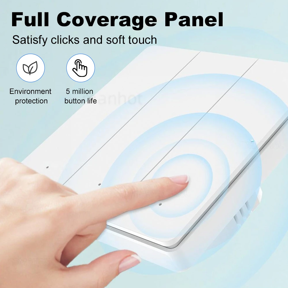 Tuya Zigbee Smart Switch Wall Light With Human Motion Sensor Switch No Neutral No Capacitor Required Work With Alexa Google Home