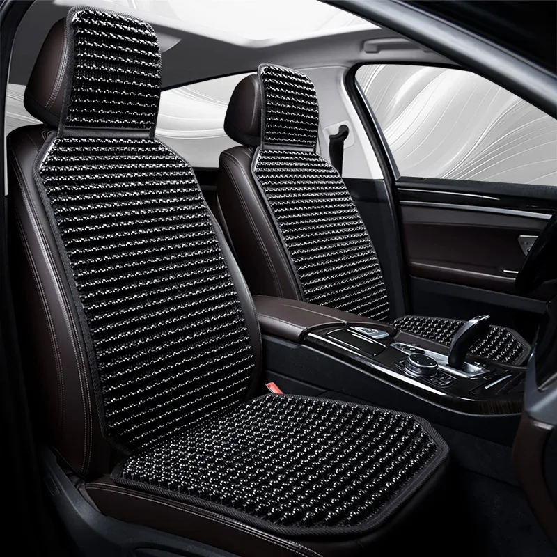 Il fresco cuscino per seggiolino auto con perline di legno è universale, raffreddamento fisico, rinfrescante e traspirante, tessuto base antiscivolo, sedile per abbigliamento, 5 colori disponibili 2