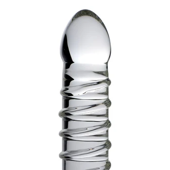 BEEGER Behemoth Ribbed XL Dildo,Glass Dildo Big Huge Large Glassware Penis Crystal Anal Plug Women Sex Toys for Women 3