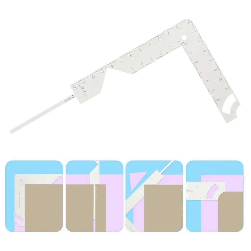 

5-In-1 Book Cover Guide Bookbinding Kit Bookbinding Cover Tool For Making Book Cover DIY Tool