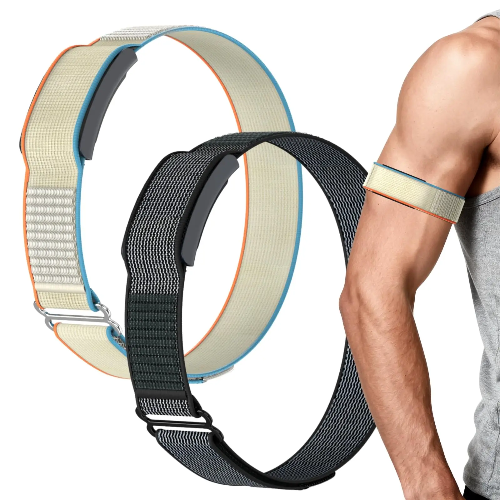 Breathable Nylon Adjustable Bicep and Ankle Sport Band Strap